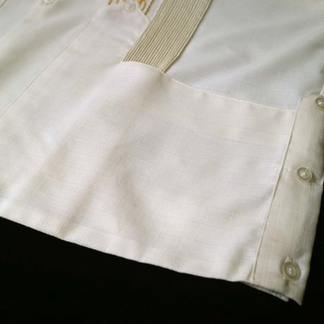【予約商品】【半袖】【 ESG-01S-OFG 】【 S/S GUAYABERA 】【 REJILLADA 】【 OFF WHITE x GOLD 】【 オフホワイト x 金 】
