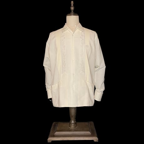 【ESG-20L-OF】【REJILLADA 】【L/S GUAYABERA】【OFF WHITE】 【オフホワイト】