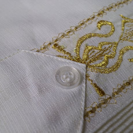 【2027年7月31日までにお届け】【受注生産】【長袖】【 ESG-01L-OFG 】【 REJILLADA 】【 OFF WHITE x GOLD 】【.オフホワイト x 金 】