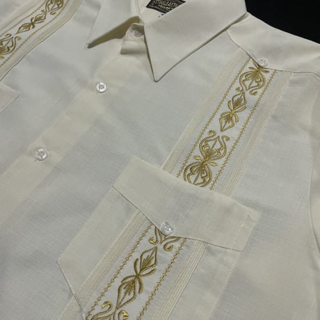 【1月〜2月】【予約商品】【半袖】【 ESG-39S-OFG 】【 S/S CUBANA 】【OFF WHITEx GOLD 】 【オフホワイトx金】