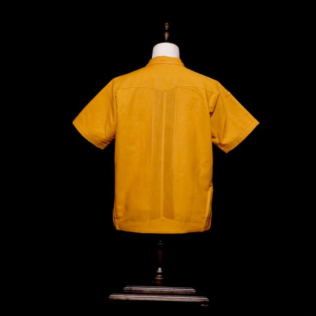 【2027年7月31日までにお届け】【受注生産】【 半袖 】【 ESG-01S-MU 】【 S/S GUAYABERA 】【 REJILLADA 】【 MUSTARD 】【 マスタード 】