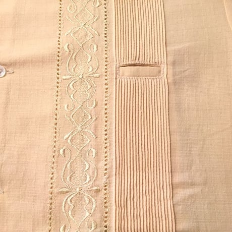 【2027年7月31日までにお届け】【受注生産】【長袖】【 ESG-01L-LE 】【 L/S GUAYABERA 】【 REJILLADA 】【 LEMON 】【 レモン 】