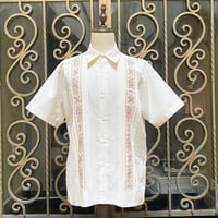 【ご注文日より１年以内にお届け】【受注生産】【半袖】【 ESG-32S-OFG 】【S/S GUAYAMISA】【OFF WHITE x GOLD】 【オフホワイト x 金】