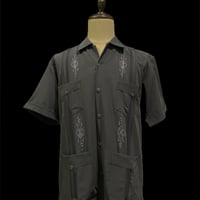 【予約】【半袖】【サイズ42(2XL)】【IMP-DE-12S-CH-42】【 DEADSTOCK 】【S/S GUAYABERA】【CHARCOAL】【炭色】