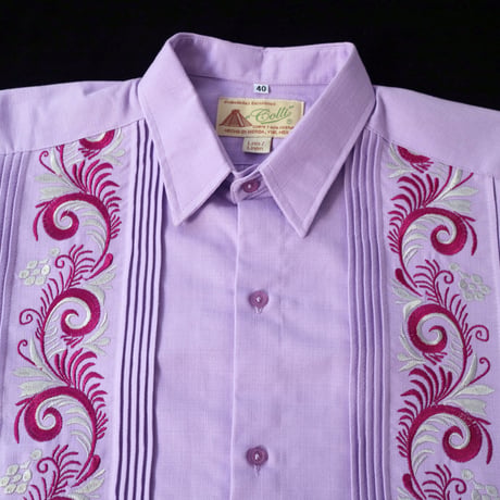 【お取り寄せ商品】【長袖】【IMP-COL-100L-LA】【GUAYABERAS COLLI】【 L/S GUAYAMISA 】【 LAVENDER 】【 ラベンダー 】