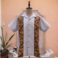 【予約商品】【半袖】【 ESGP-09-11S-GR】【 S/S FRONT PANEL SHIRTS 】【 VINTAGE BATIK 】