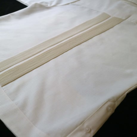 【2027年7月31日までにお届け】【受注生産】【 長袖 】【 ESGS-04L-OF 】【 L/S GUAYABERA 】【 REJILLADA ASA 】【 麻の葉柄 】【 OFF WHITE 】