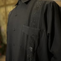 【ご注文日より１年以内にお届け】【受注生産】【長袖】【SHOTA CALAVERA】【 ESGS-07L-B】【 L/S CUBANA 】【BLACK】 【黒】