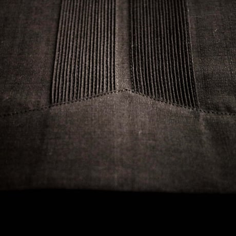 【2027年7月31日までにお届け】【受注生産】【 長袖 】【 ESG-01L-BW 】【 L/S GUAYABERA 】【 REJILLADA 】【 BLACK x WHITE 】