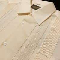 【半袖】【 ESG-01S-OF 】【 S/S GUAYABERA 】【 REJILLADA 】【 OFF WHITE 】【 オフホワイト 】