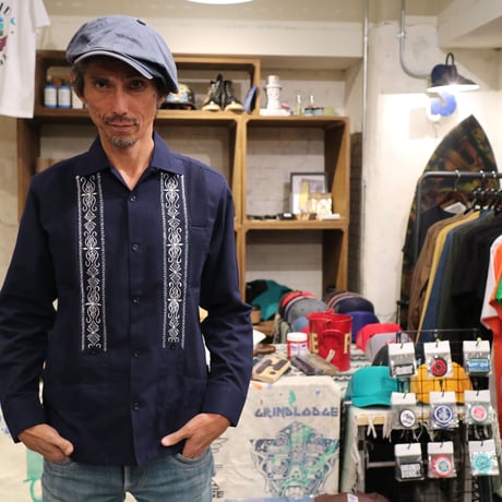 【2027年7月31日までにお届け】【受注生産】【長袖】【 ESG-01L-NW 】【 REJILLADA 】【 NAVY x WHITE 】【 紺 x 白 】