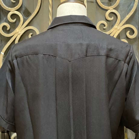 【9月下旬】【予約商品】【半袖】【 ESG-01S-BBU 】【 REJILLADA 】【 BLACK x BURGUNDY 】【 黒 x 臙脂(えんじ)色 】