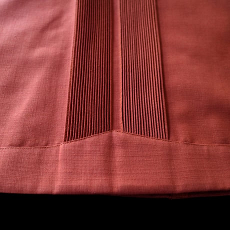 【2027年7月31日までにお届け】【受注生産】【長袖】【 ESGS-04L-ORG 】【 L/S GUAYABERA 】【REJILLADA ASA】【麻の葉柄】【ORANGExGOLD】