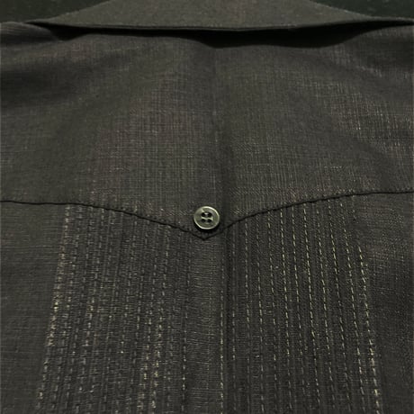 【予約】【 半袖 】【 ESG-01S-B 】【 S/S GUAYABERA 】【 REJILLADA 】【 BLACK 】【 黒 】