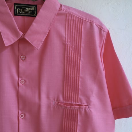 【PURO】【COTTON/POLYESTER】【 ESG-100S-CO】【 S/S GUAYABERA】【CORAL】