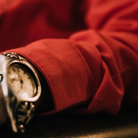 【2027年7月31日までにお届け】【受注生産】【長袖】【 ESG-20L-REB 】【 L/S GUAYABERA 】【 REJILLADA 】【 RED x BLACK 】【 赤 x 黒 】