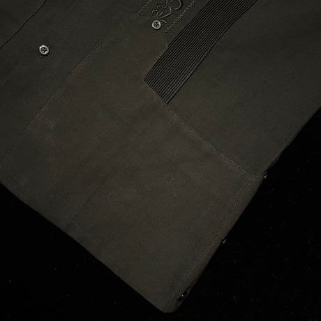 【2027年7月31日までにお届け】【受注生産】【ESG-20L-B】【REJILLADA 】【L/S GUAYABERA】【BLACK】 【黒】