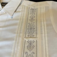 【半袖】【 ESG-32S-OFS 】【S/S GUAYAMISA】【OFF WHITE x SILVER】 【オフホワイト x 銀】