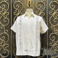 【ご注文日より１年以内にお届け】【受注生産】【半袖】【 ESG-32S-OFS 】【S/S GUAYAMISA】【OFF WHITE x SILVER】 【オフホワイト x 銀】