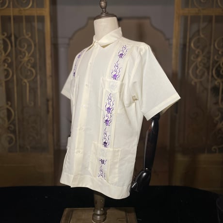 【2027年7月31日までにお届け】【受注生産】【半袖】【SHOTA CALAVERA】【 ESGS-07S-OFPU】【 S/S CUBANA 】【OFF WHITE x PURPLE】