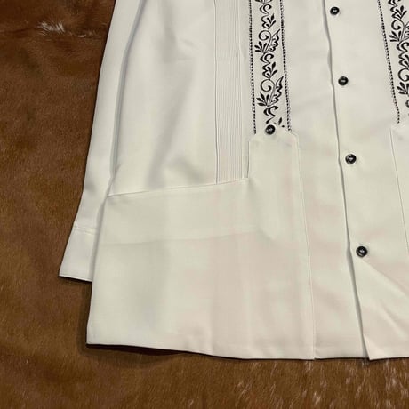 【2027年7月31日までにお届け】【受注生産】【長袖】【ESG-20LP-WB】【 REJILLADA CIPRE 】【 POLYESTER 】【 WHITE x BLACK 】【 白 x 黒 】