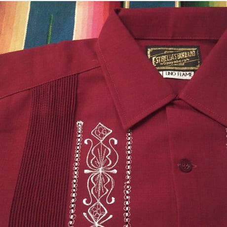 【2027年7月31日までにお届け】【受注生産】【長袖】【 ESG-01L-BUW 】【 REJILLADA 】【 BURGUNDY x WHITE 】【  臙脂(えんじ)色 x 白 】