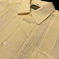 【ご注文日より１年以内にお届け】【受注生産】【半袖】【 ESG-01S-OF 】【 S/S GUAYABERA 】【 REJILLADA 】【 OFF WHITE 】【 オフホワイト 】