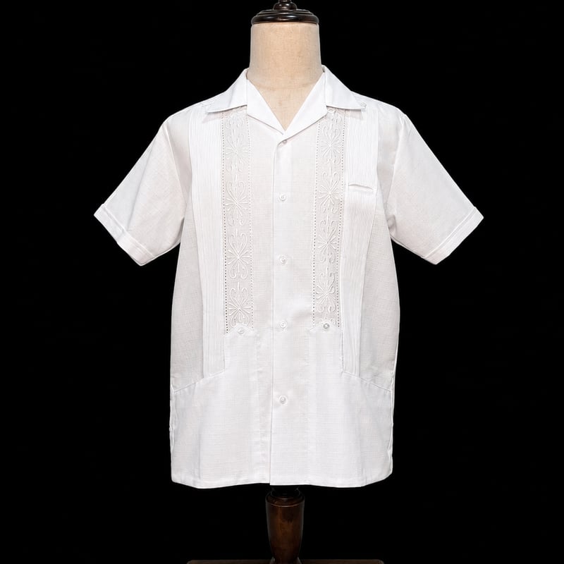 7月10日頃入荷分-予約商品】【半袖】【 ESG-01S-W】【 S/S GUAYABERA