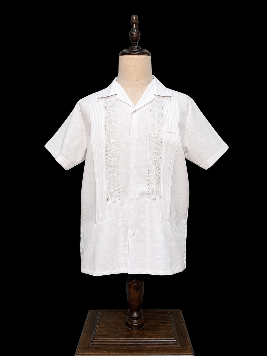 半袖】【 ESG-01S-W】【 S/S GUAYABERA 】【 REJILLADA 】【