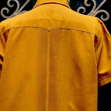 【2027年7月31日までにお届け】【受注生産】【 半袖 】【 ESG-01S-MU 】【 S/S GUAYABERA 】【 REJILLADA 】【 MUSTARD 】【 マスタード 】