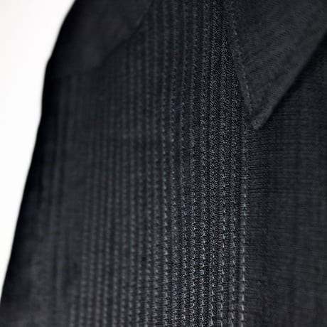 【2027年7月31日までにお届け】【受注生産】【長袖】【 ESG-10L-BR 】【 L/S GUAYAMISA 】【 FLORES 】【 BLACK x RED 】【 黒 x 赤 】