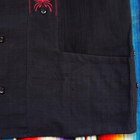 【9月下旬】【予約商品】【半袖】【 ESG-01S-BBU 】【 REJILLADA 】【 BLACK x BURGUNDY 】【 黒 x 臙脂(えんじ)色 】