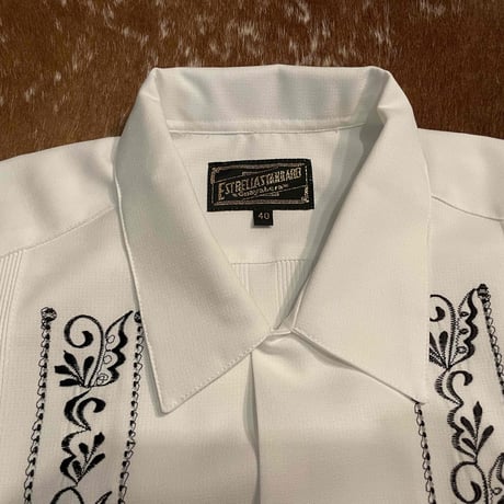 【2027年7月31日までにお届け】【受注生産】【長袖】【ESG-20LP-WB】【 REJILLADA CIPRE 】【 POLYESTER 】【 WHITE x BLACK 】【 白 x 黒 】