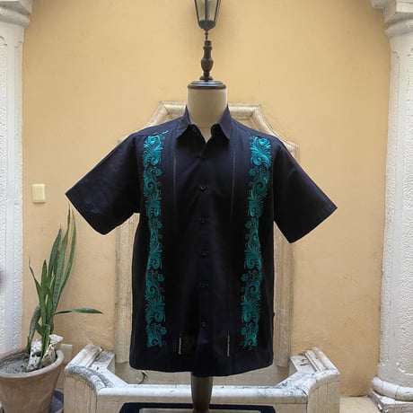【予約商品】【半袖】【ESG-30S-BJA】【 S/S GUAYAMISA 】【BLACKxJADE】【 黒x翡翠】