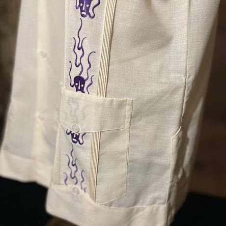 【2027年7月31日までにお届け】【受注生産】【長袖】【SHOTA CALAVERA】【 ESGS-07L-OFPU】【 L/S CUBANA 】【OFF WHITExPURPLE】