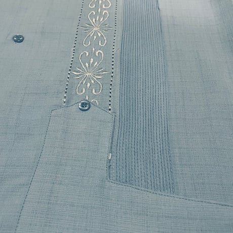 【予約商品】【半袖】【 ESG-01S-SAW 】【S/S REJILLADA】【SAX x WHITE】 【サックスブルーx 白】