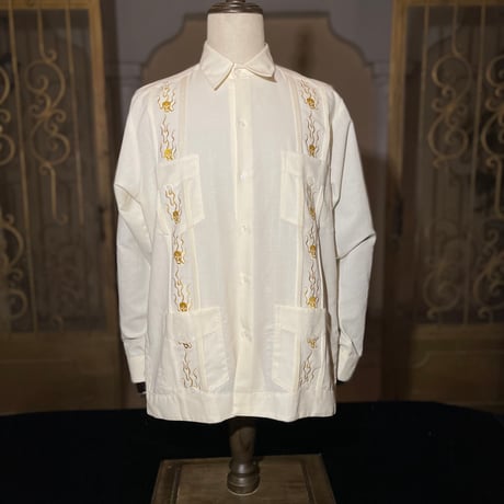 【2027年7月31日までにお届け】【受注生産】【長袖】【SHOTA CALAVERA】【 ESGS-07L-OFG】【 L/S CUBANA 】【OFF WHITExGOLD】 【オフホワイトx金】