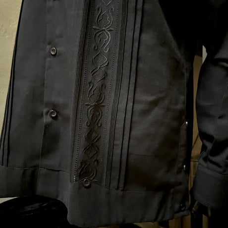 【長袖】【 ESG-32L-B 】【 L/S GUAYAMISA 】【BLACK】 【黒】
