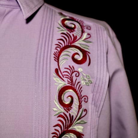 【お取り寄せ商品】【長袖】【IMP-COL-100L-LA】【GUAYABERAS COLLI】【 L/S GUAYAMISA 】【 LAVENDER 】【 ラベンダー 】