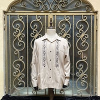 【2027年7月31日までにお届け】【受注生産】【長袖】【 ESG-20LP-LBEB 】【 REJILLADA CIPRE 】【 POLYESTER 】【 LIGHT BEIGE x BLACK 】