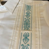【半袖】【 ESG-32S-OFJA 】【S/S GUAYAMISA】【OFF WHITE x JADE】 【オフホワイト x 翡翠】