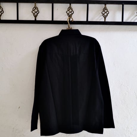【お取り寄せ商品】【長袖】【IMP-COL-100L-B】【GUAYABERAS COLLI】【 L/S GUAYAMISA】【 BLACK x WHITE 】【 黒 x 白 】