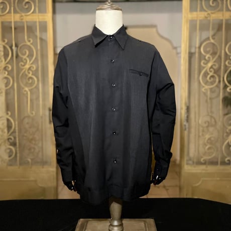 【長袖】【 ESG-34L-B】【 L/S PRESIDENTIAL 】【GUAYABERA】【BLACK】【黒】