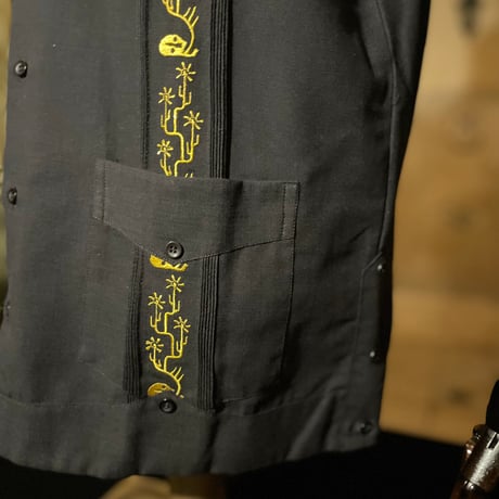 【2027年7月31日までにお届け】【受注生産】【半袖】【SHOTA CACTUS】【 ESGS-06S-BG】【 S/S CUBANA 】【BLACK x GOLD】 【黒 x 金】