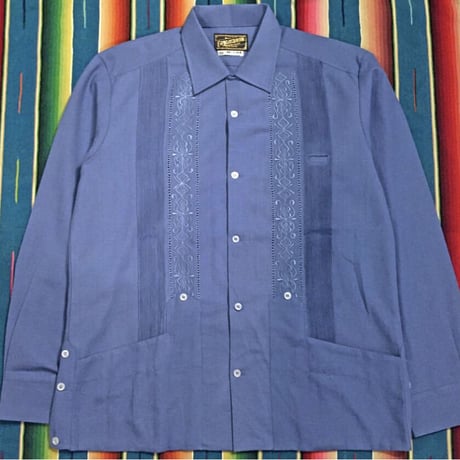 【2027年7月31日までにお届け】【受注生産】【長袖】【 ESG-01L-AQ 】【 L/S GUAYABERA 】【 REJILLADA 】【 AQUA 】【 アクアブルー 】
