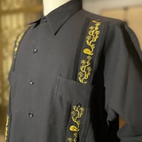 【ご注文日より１年以内にお届け】【受注生産】【長袖】【SHOTA CACTUS】【 ESGS-06L-BG】【 L/S CUBANA 】【BLACKx GOLD】 【黒x金】