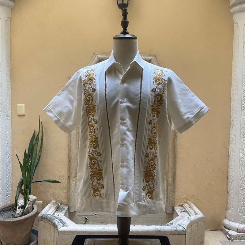 半袖】【ESG-30S-OFG】【 S/S GUAYAMISA 】【OFF WHITExGO