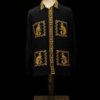 【長袖】【ESGG-QTZ-LS-BG】【GUATEMALA】【 L/S QUETZAL SHIRTS】【BLACKxGOKD】【黒x金】