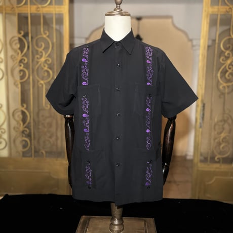 【2027年7月31日までにお届け】【受注生産】【半袖】【SHOTA CACTUS】【 ESGS-06S-BPU】【 S/S CUBANA 】【BLACK x PURPLE】 【黒 x 紫】