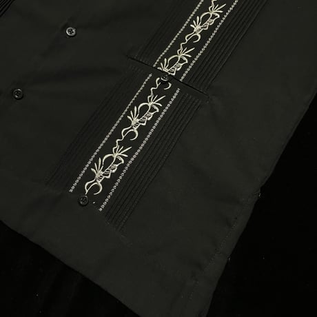 【1月〜2月】【予約商品】【半袖】【 ESG-38S-BS 】【 S/S GUAYAMISA 】【BLACK x SILVER】 【黒 x 銀】